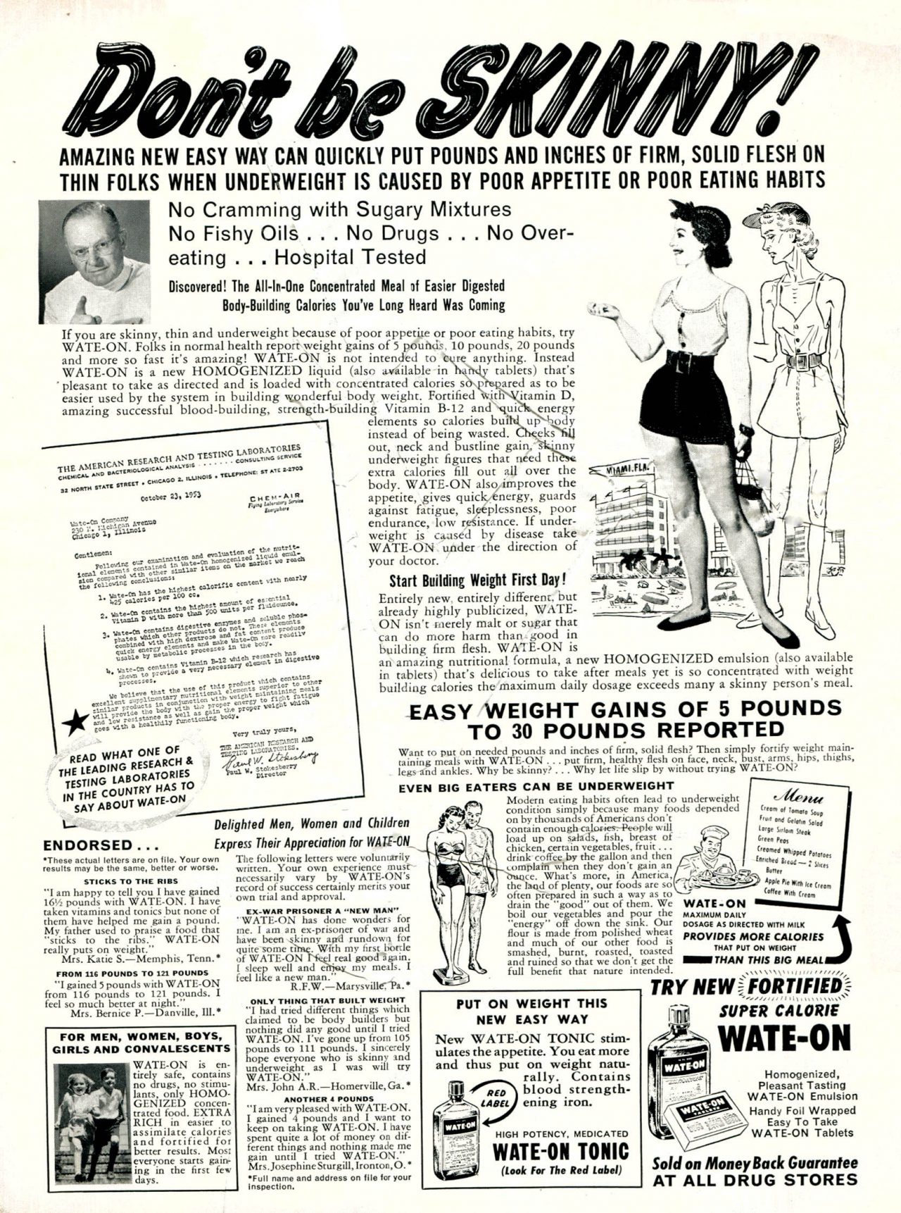 Dont Be Skinny Advert Flashbak