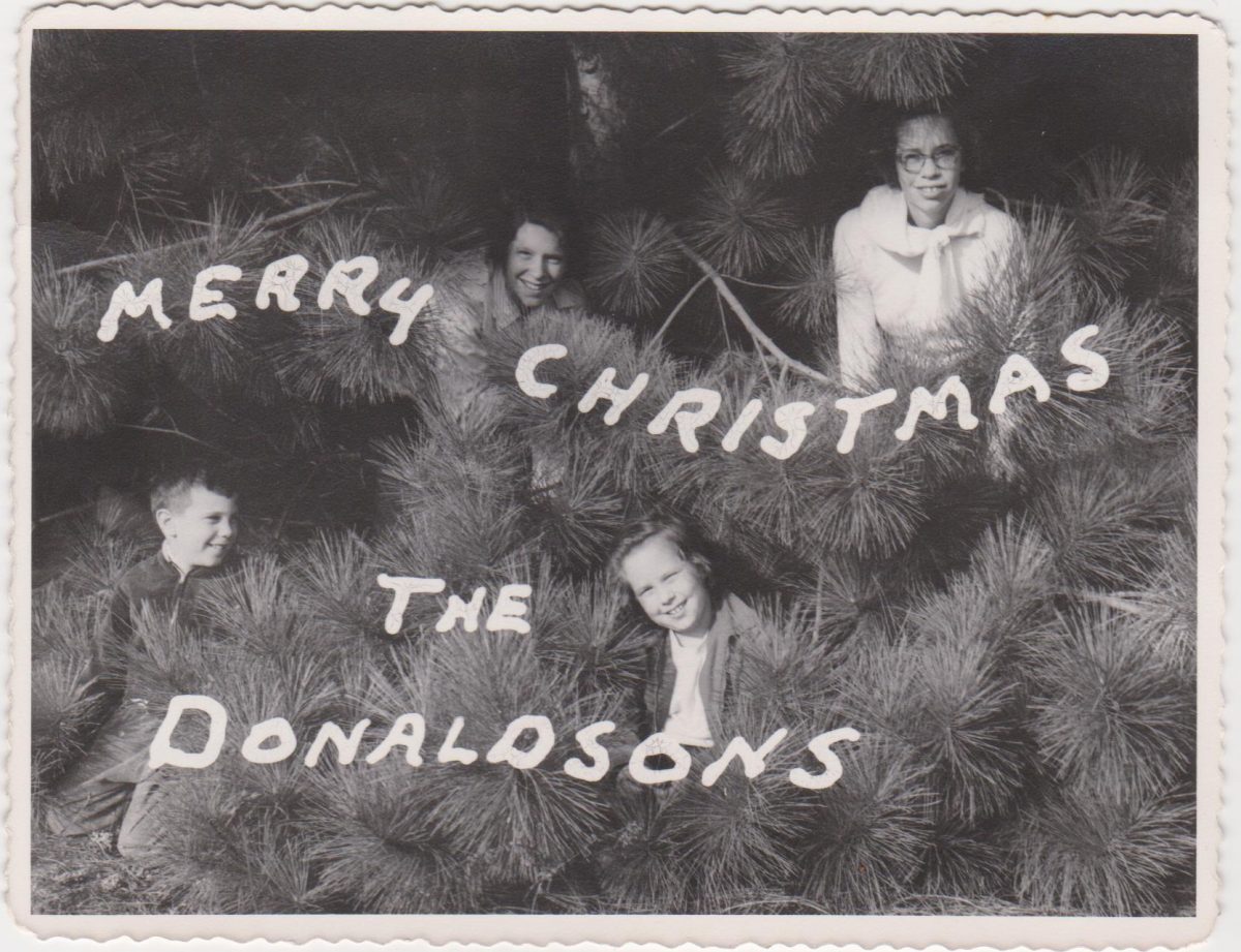 Christmas cards vintage snapshots