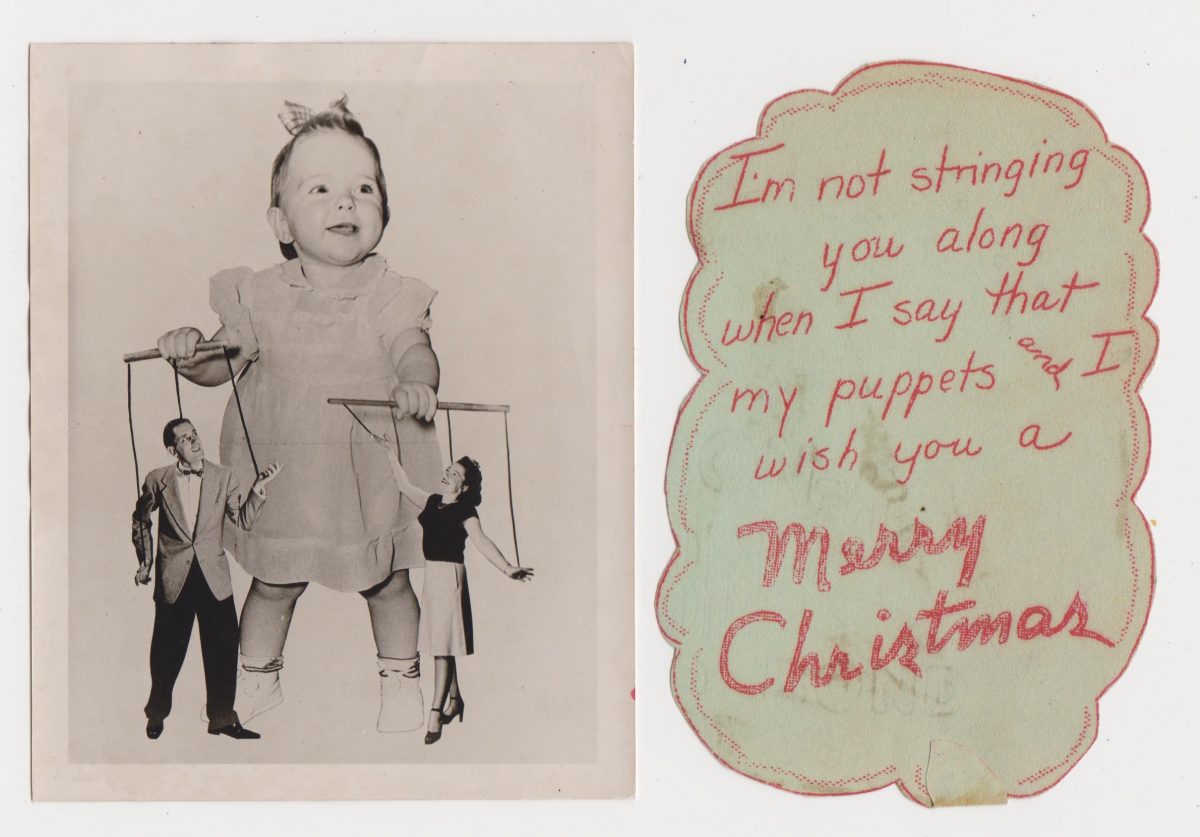 Christmas cards vintage snapshots
