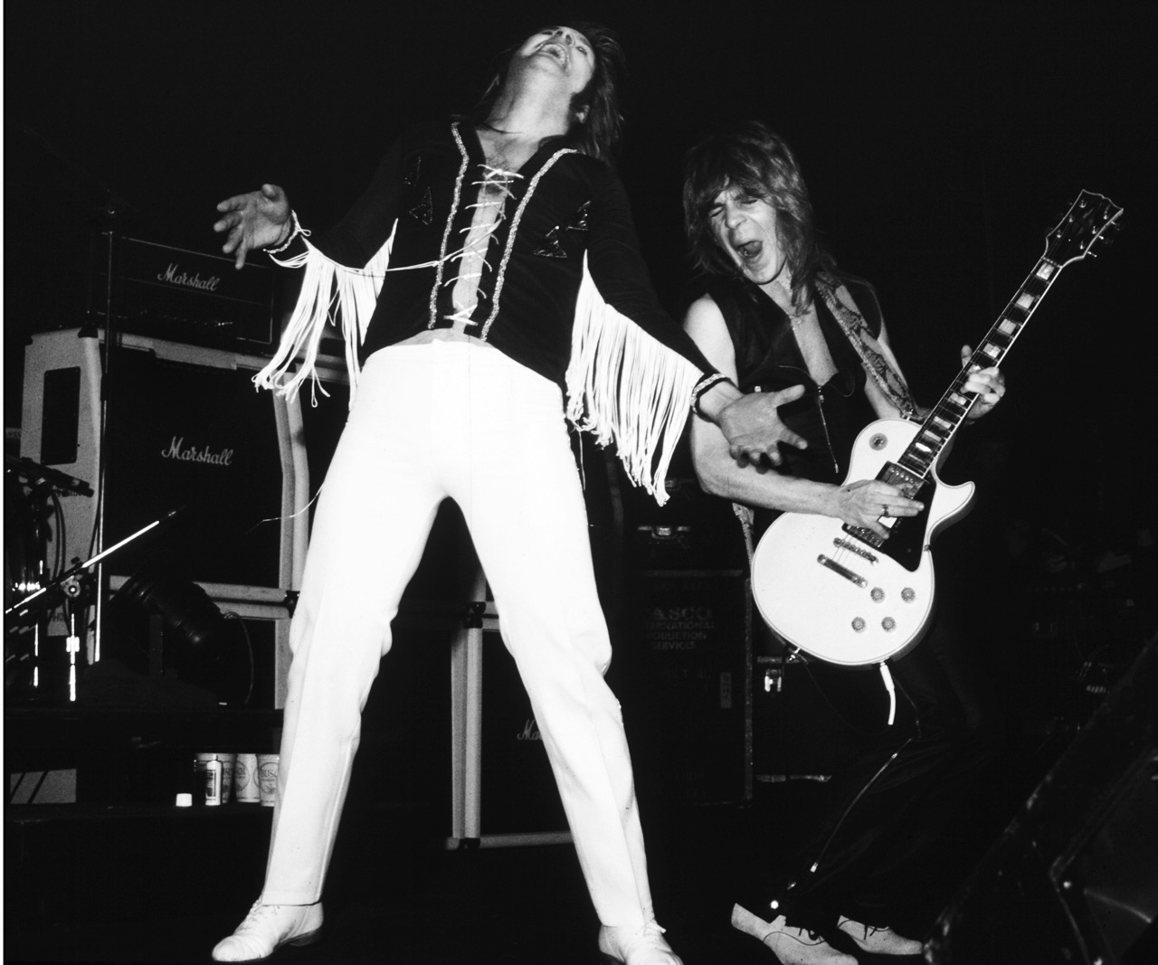  Ozzy Osbourne and Randy Rhoads at at the Capitol Theater in Passaic, New Jersey on April 24, 1981