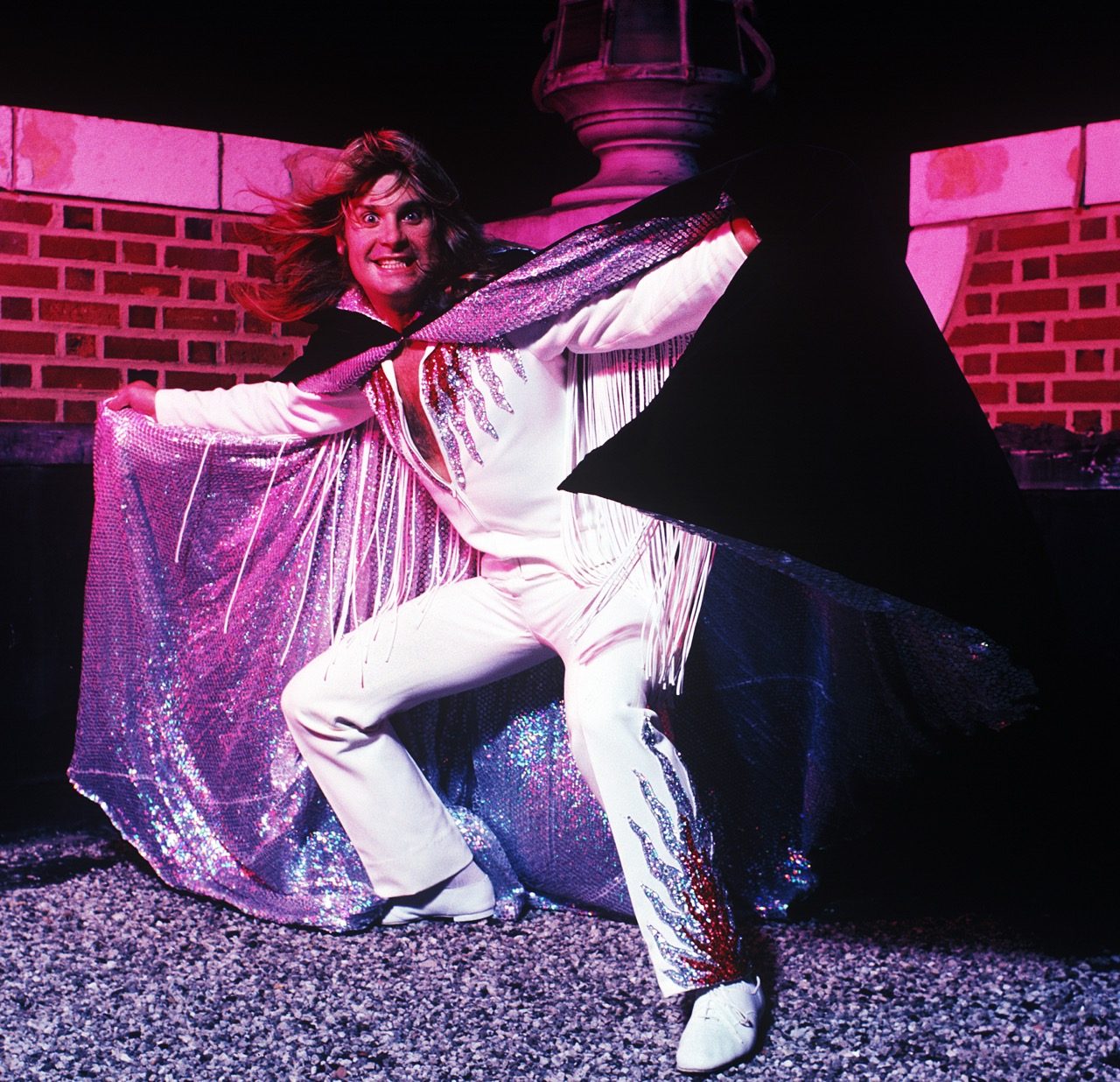 Ozzy on the top of Convention Hall in Asbury Park, NJ August 15, 1981