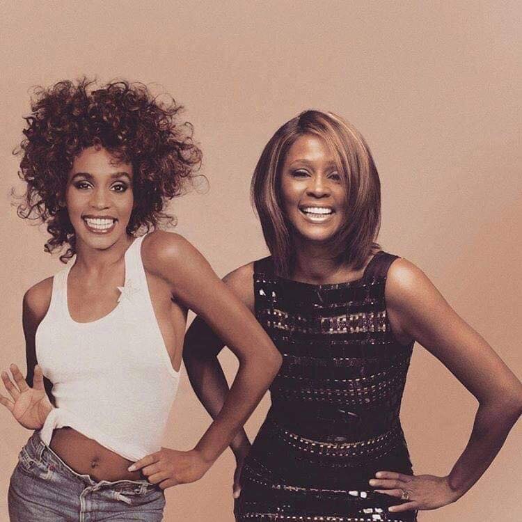 pop stars then and now Whitney Houston