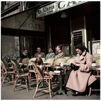 Photographs of the Famous Café de Flore in Paris