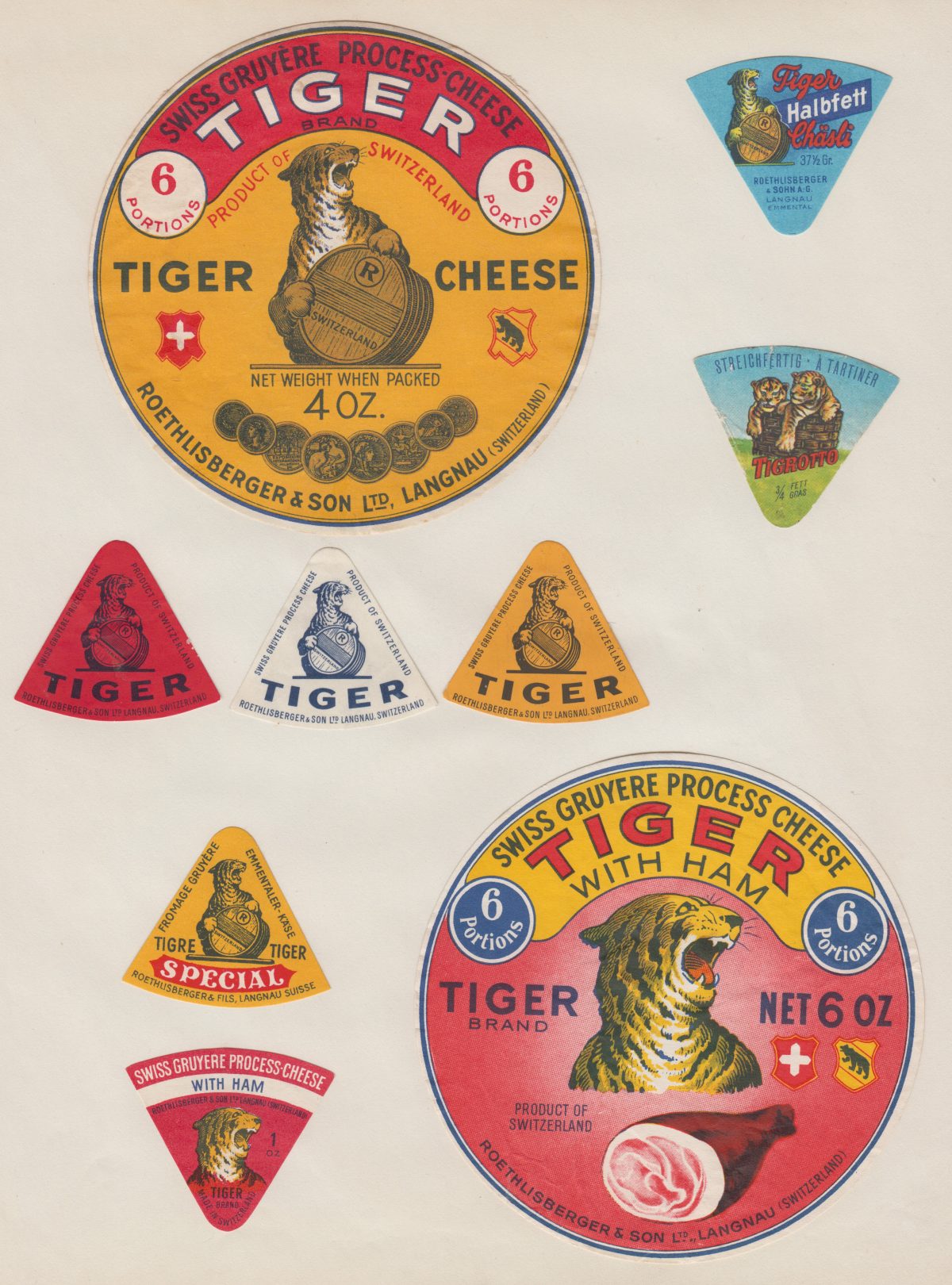 cheese labels vintage