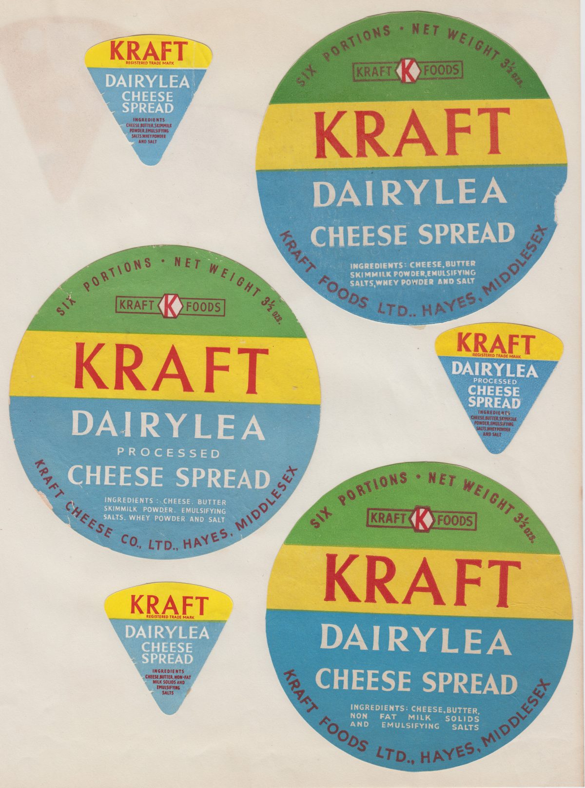 cheese labels vintage