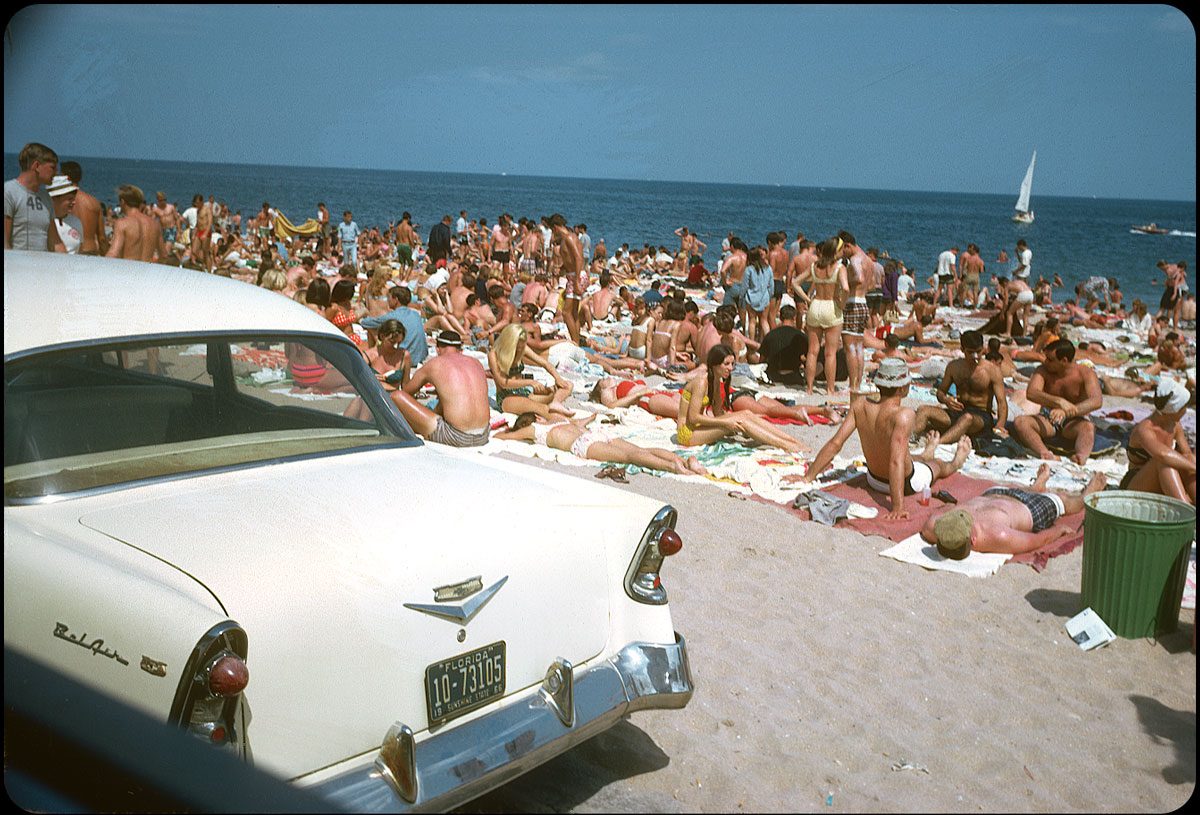 1956 Chevy Bel Air at Spring Break, Ft. Lauderdale 1966