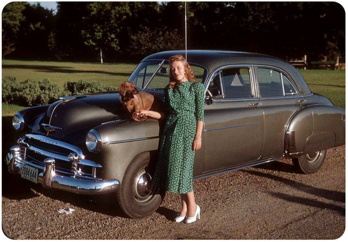Afternoon Sun on the Chevy — 1950