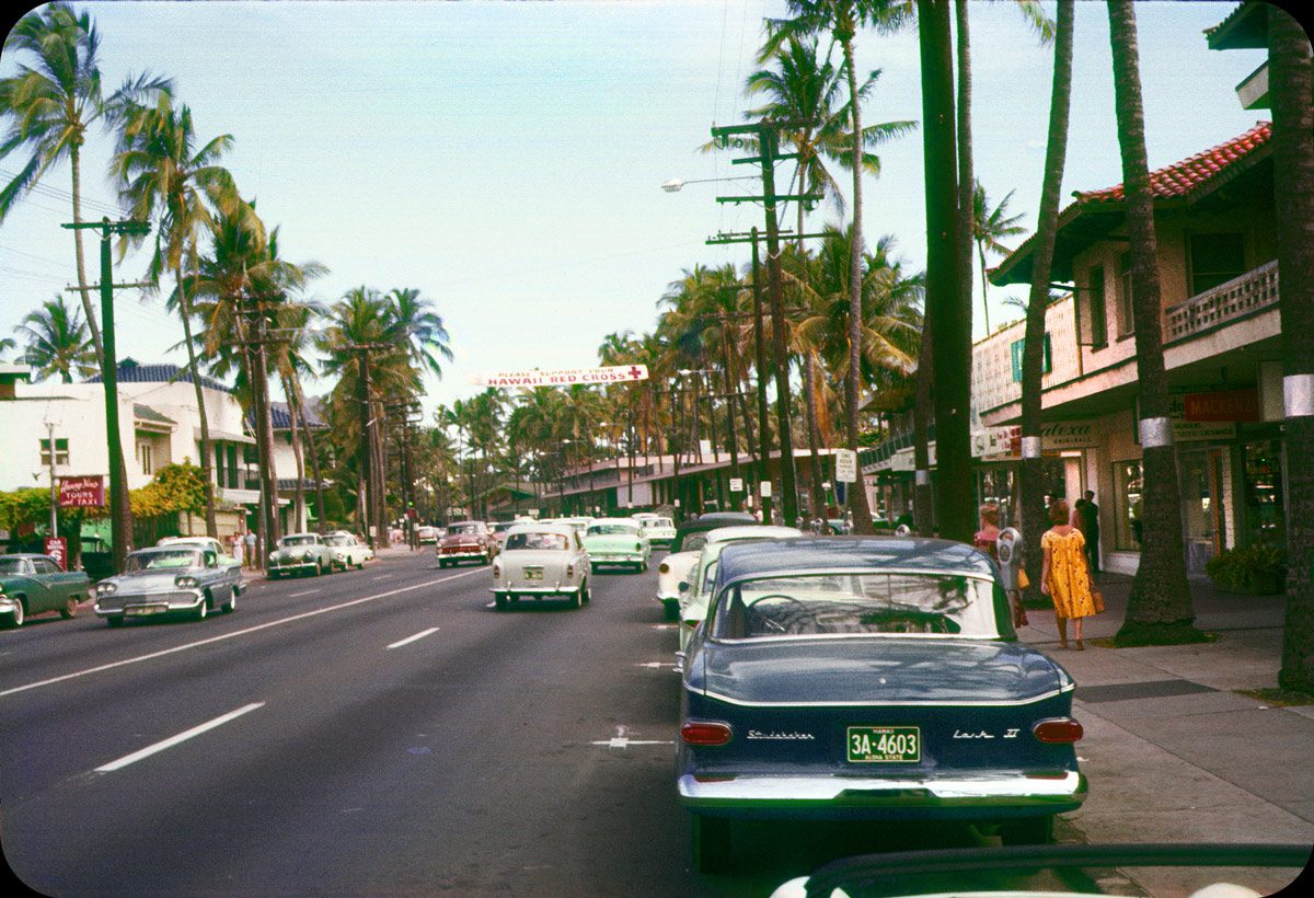 Hawaii Honolulu 1960s Kodachrome