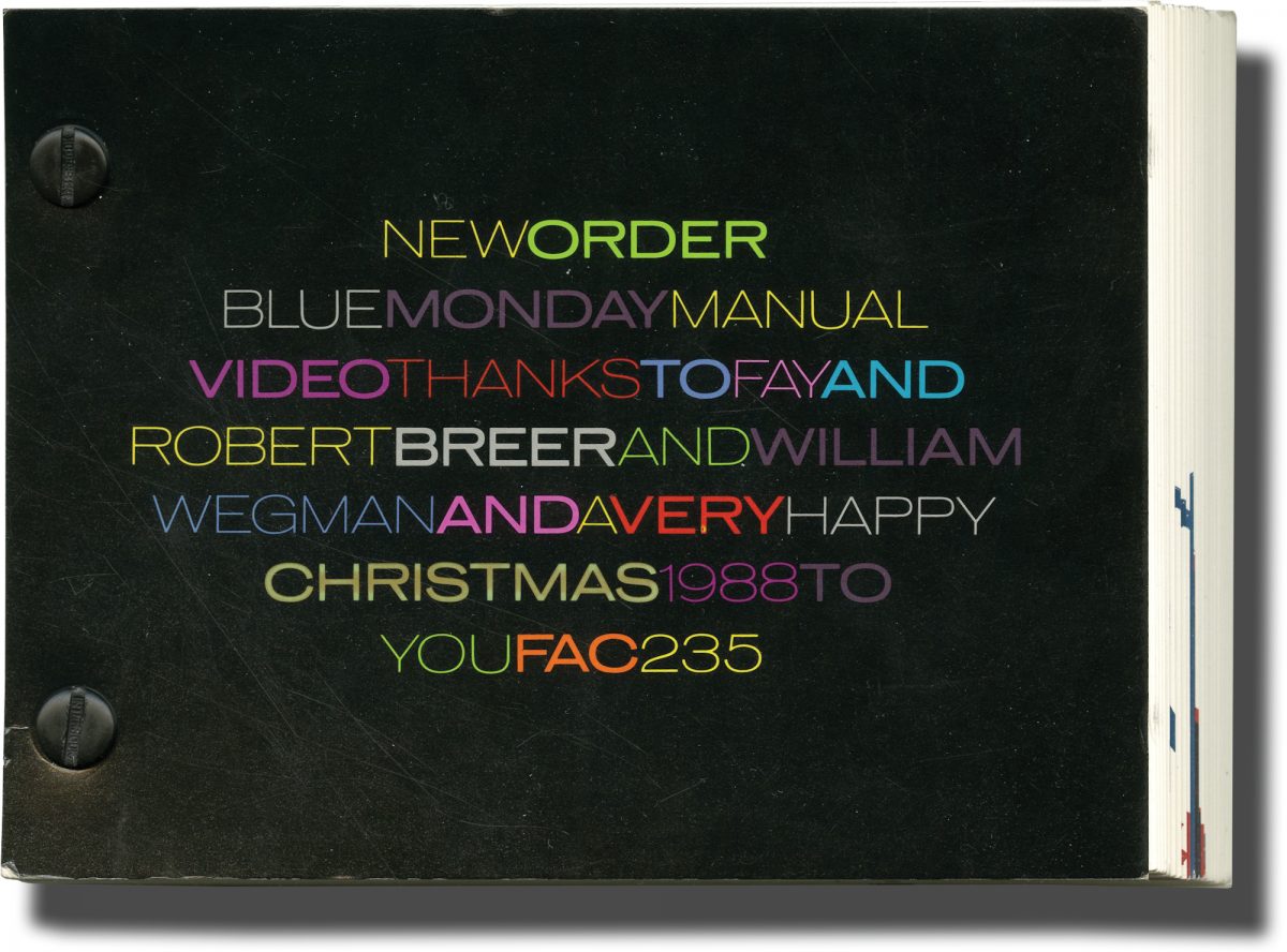 Factory Records flipbook New Order Blue Monday