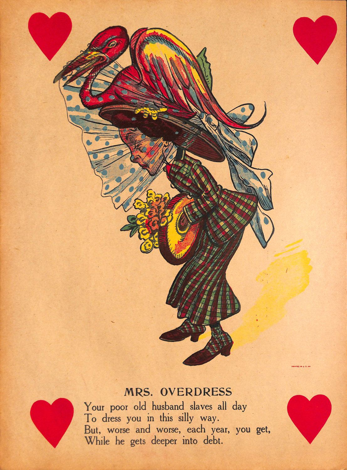 Vinegar Valentine cards Victorian 