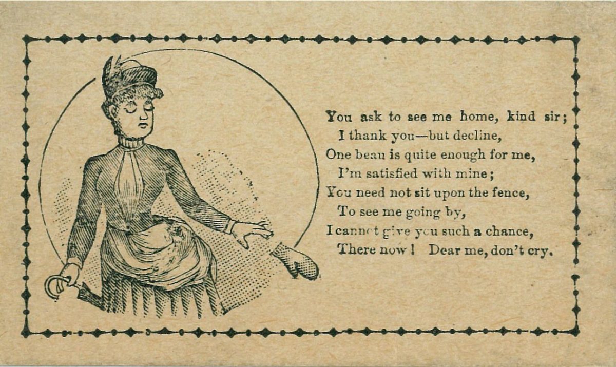 Vinegar Valentine cards Victorian 