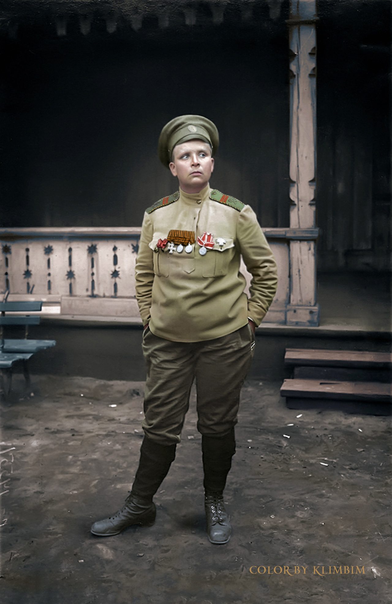 Maria BochkarevaRussia color World War 1 colour