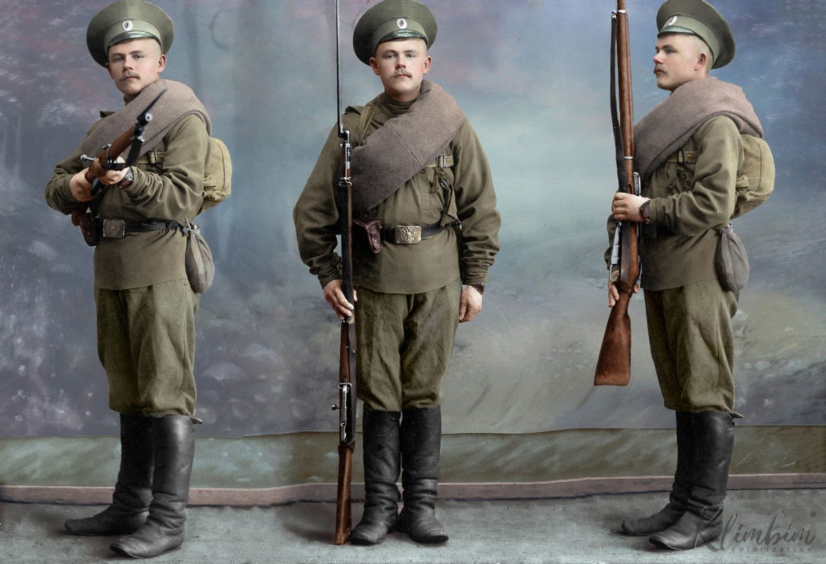 Captivating Colorized Portraits of Russian Fighters In World War 1