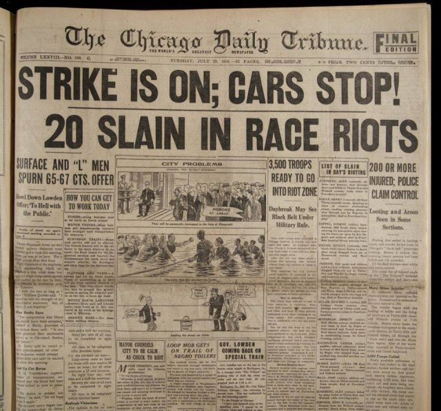 Extraordinary Pictures of the Chicago Race Riots of 1919 Flashbak