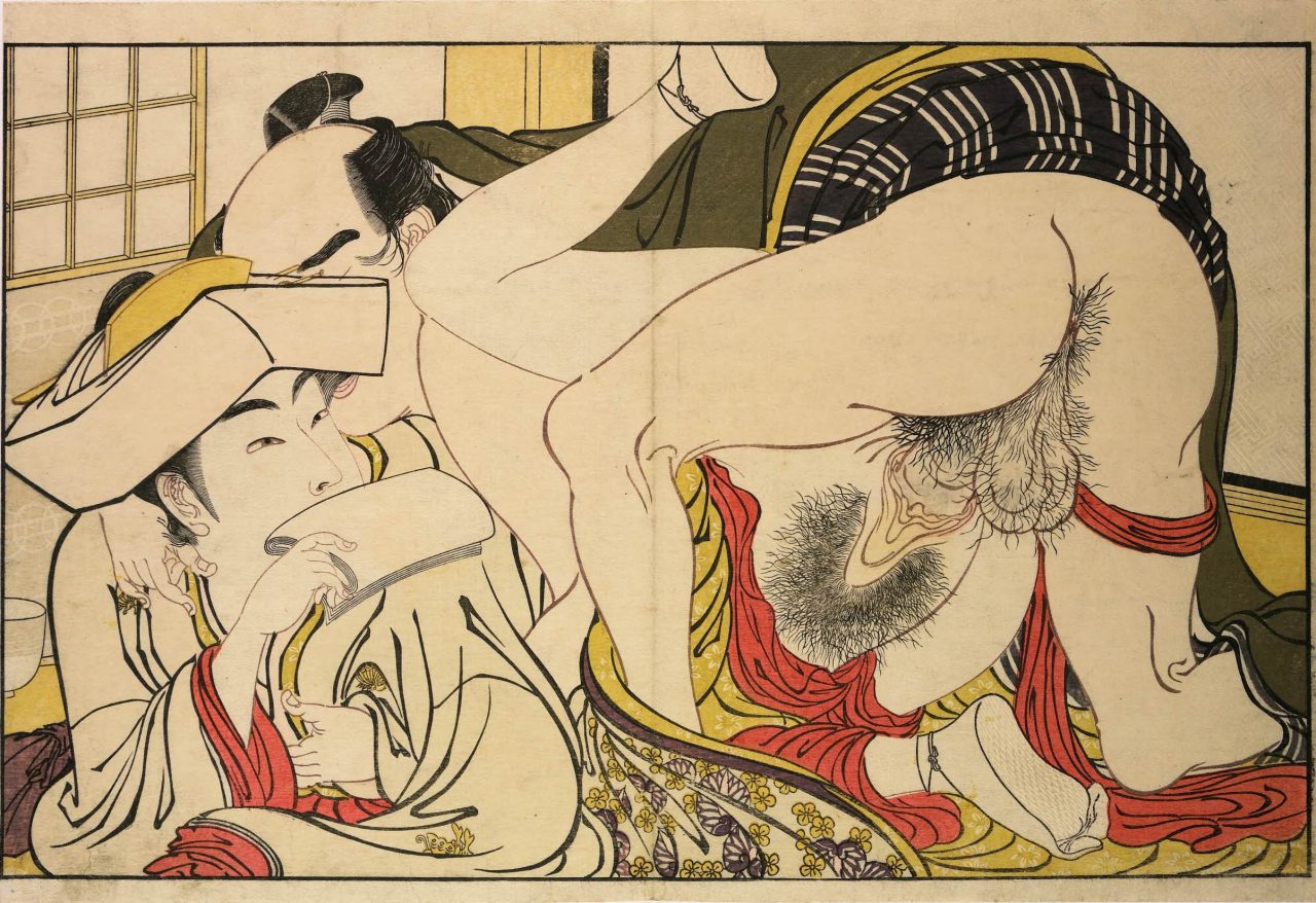 Utamakura Kitagawa Utamaro poem of the pillow sex