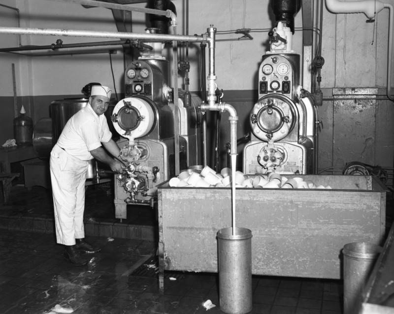 Currie’s Ice Cream Parlors LA 1946 California