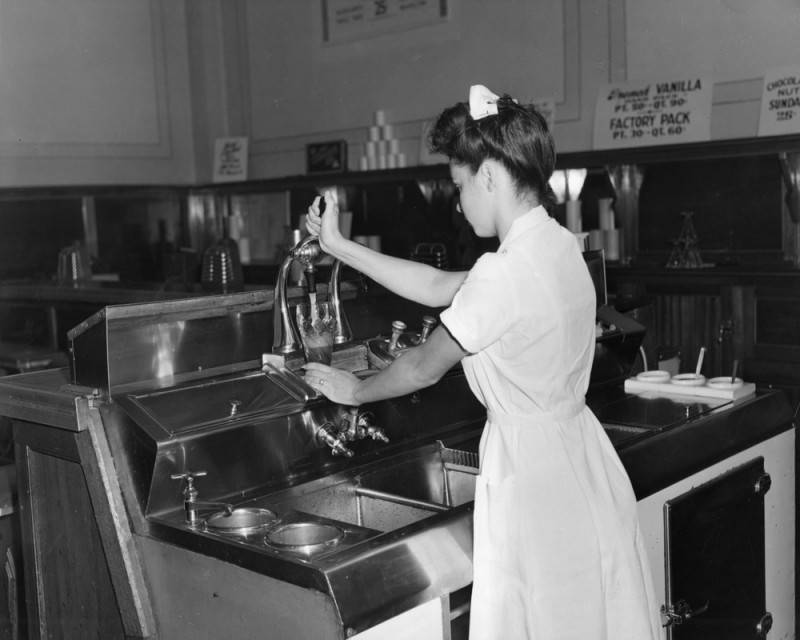 Currie’s Ice Cream Parlors LA 1946 California