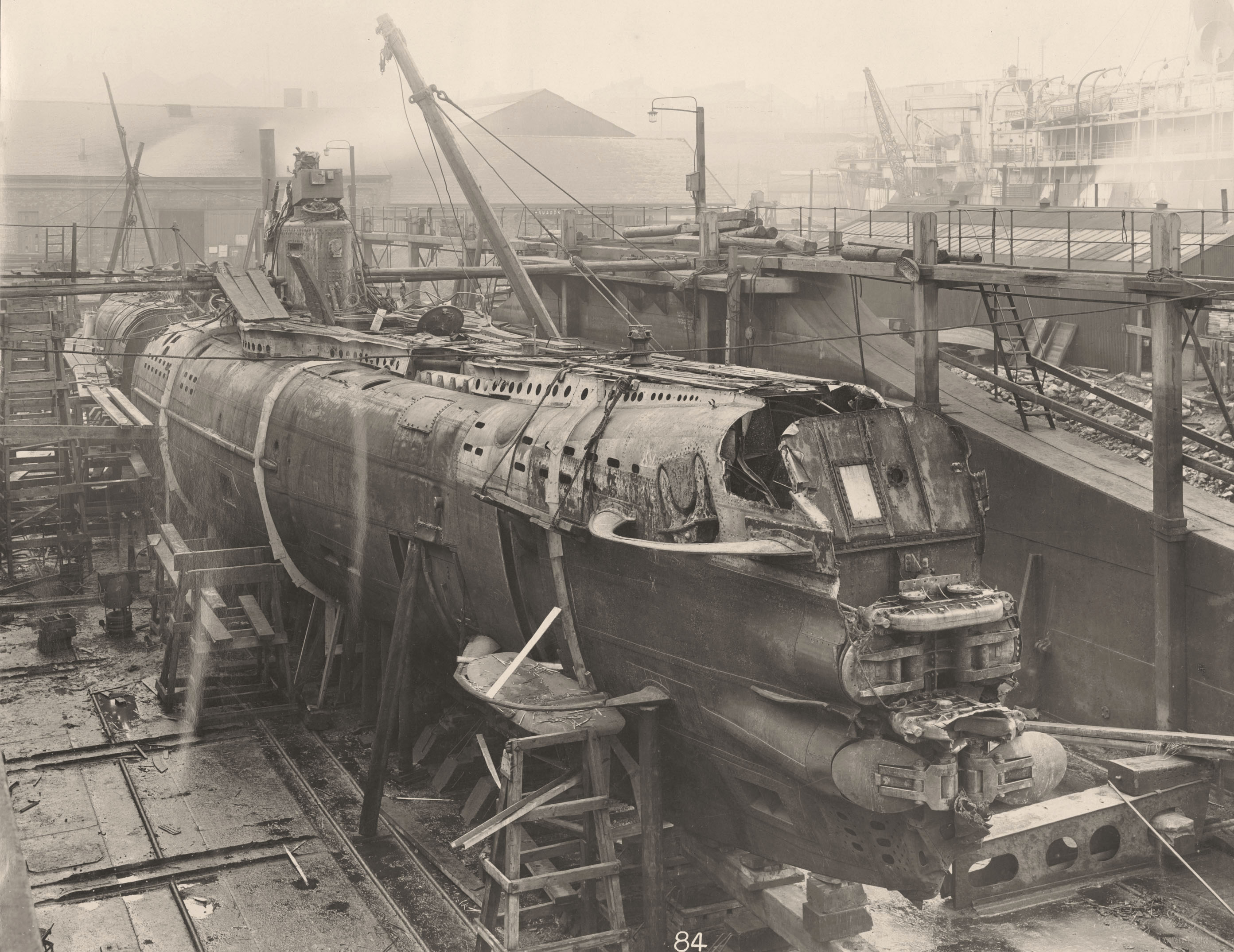 Swan Hunter 1918 German submarine Wallsend world war 1