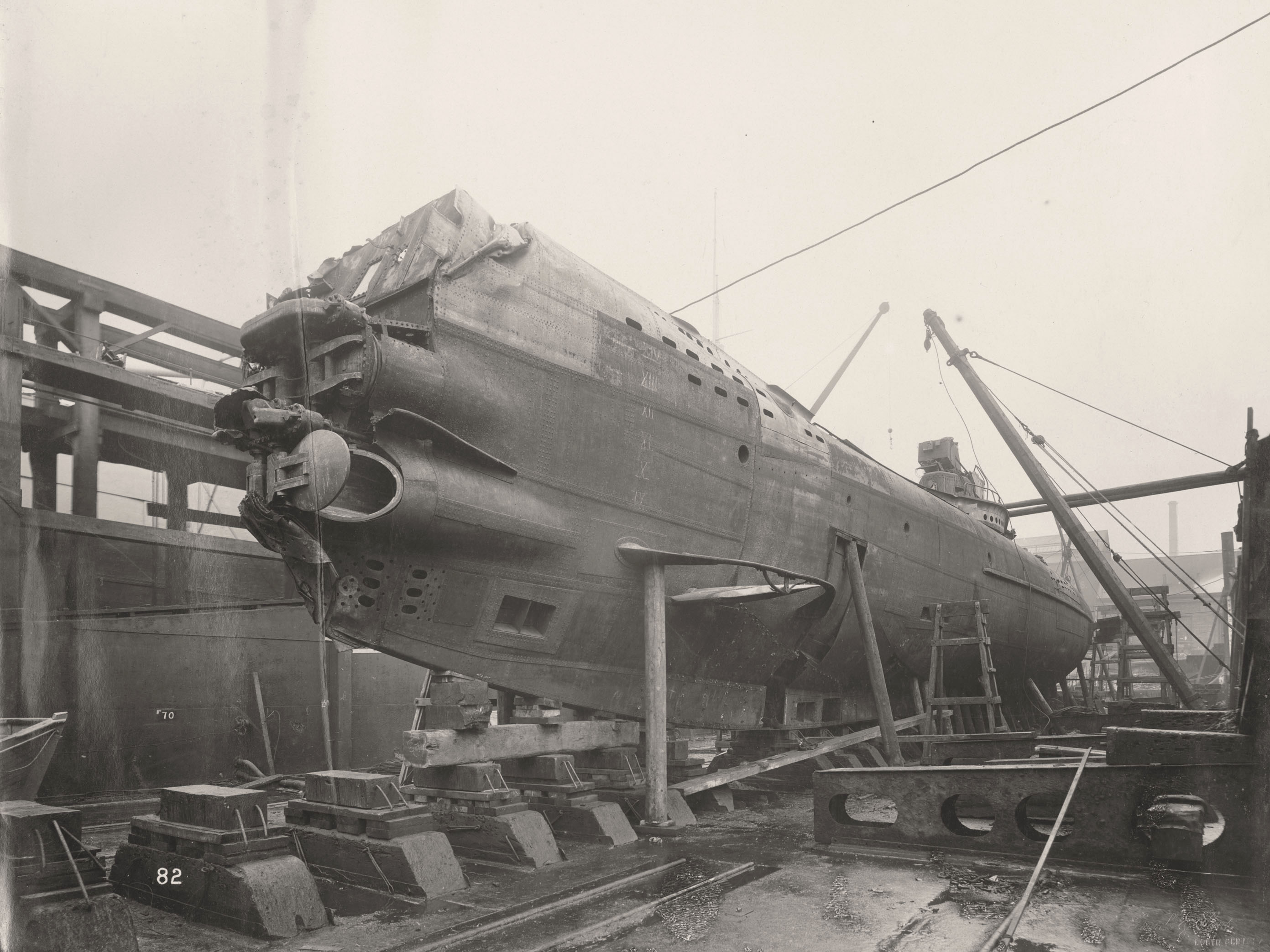 Swan Hunter 1918 German submarine Wallsend world war 1