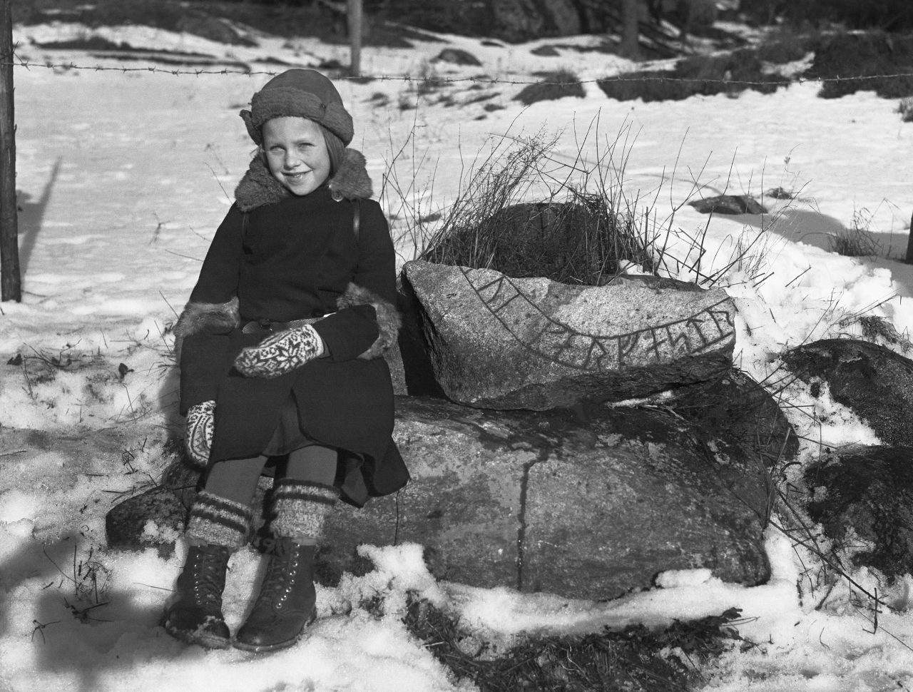 Old Photographs of Ancient Runic Inscriptions and Picture Stones Sweden