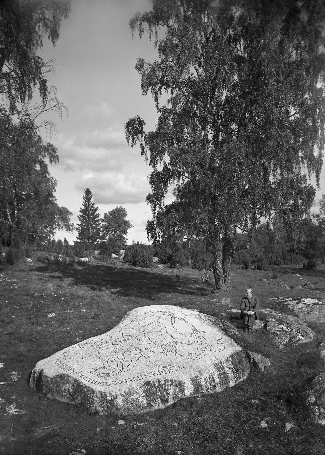 Old Photographs of Ancient Runic Inscriptions and Picture Stones Sweden