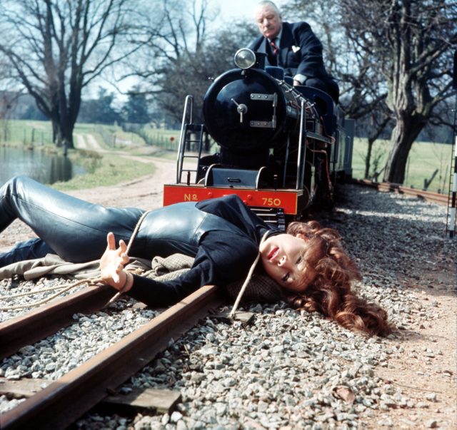 England. 1968. Diana Rigg is pictured in a scene from the television ...