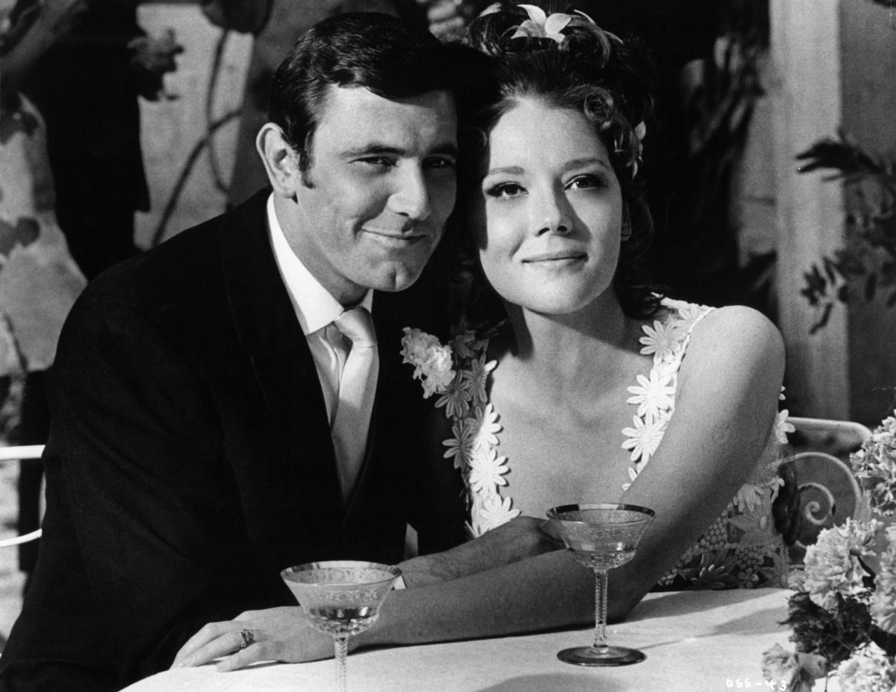 George Lazenby and Diana  Rigg  in On Her Majesty s  Secret 