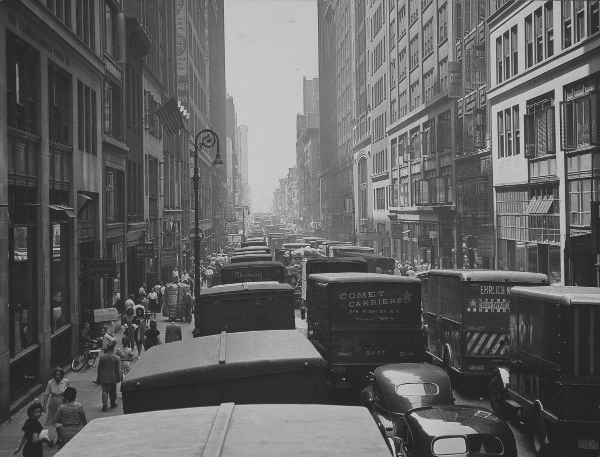 New York City 1940s 1950s 1946 37th Street.
