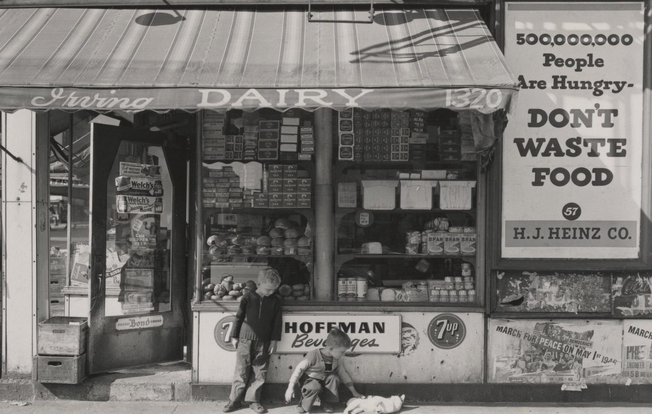 New York City 1940s 1950s Amsterdam Avenue, near 125th Street. 1946.