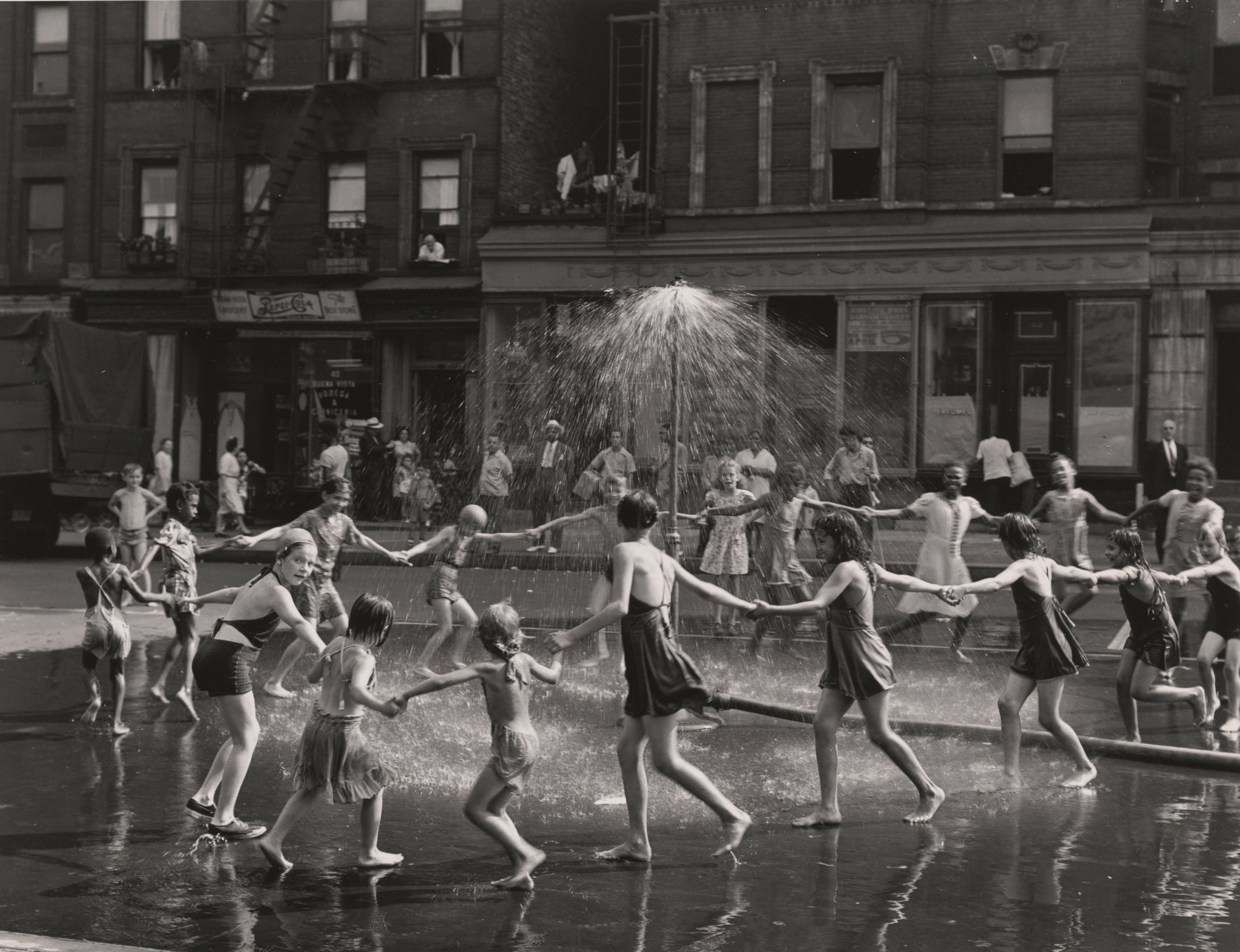 New York City 1940s 1950s La Salle Street and Amsterdam Avenue, Harlem. 1946.