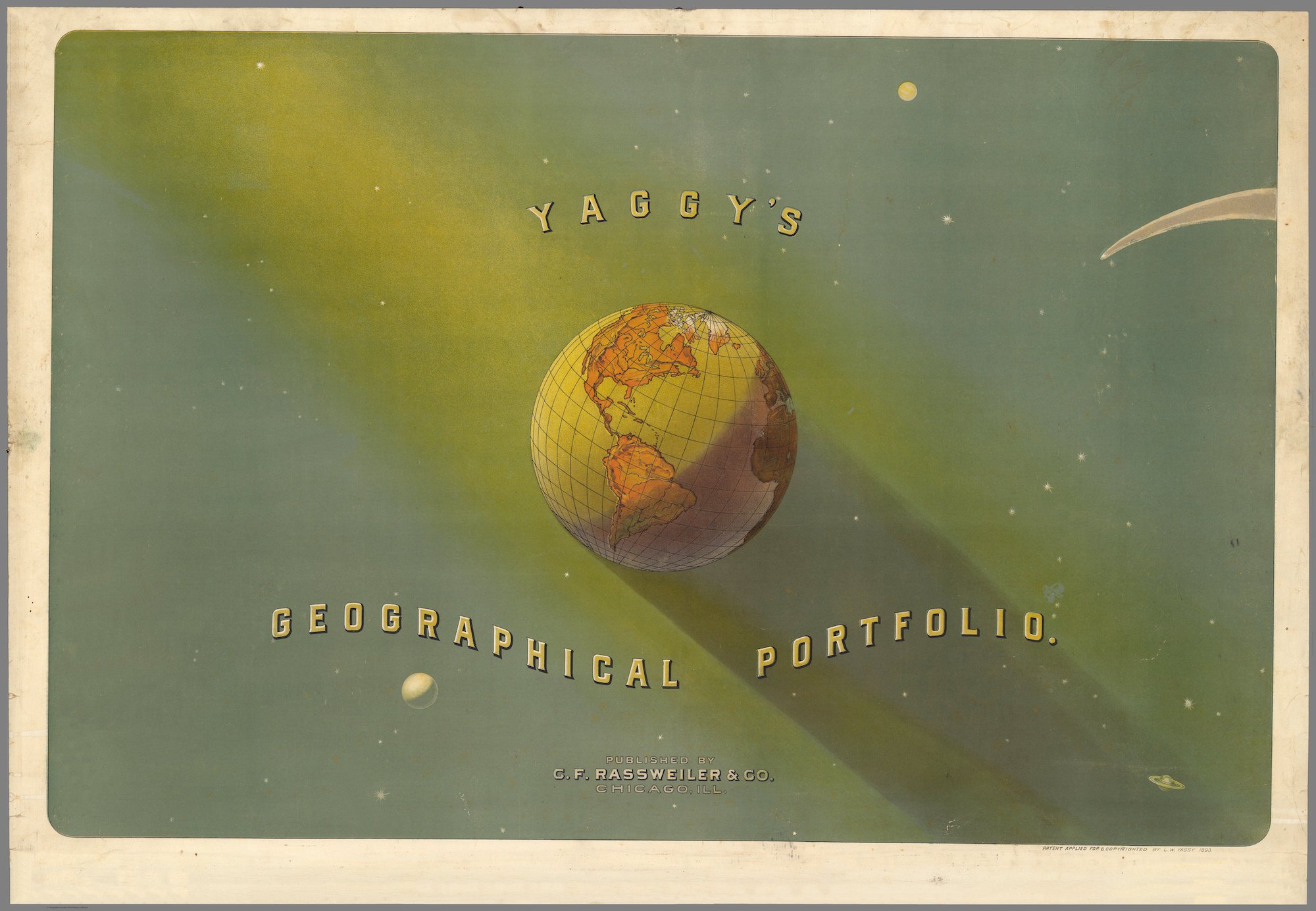 Yaggy, Levi Walter map world atlas 1800s