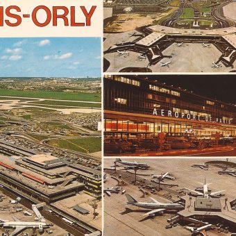 Paris Orly Airport (ORY) postcard view - early 1970's - Flashbak