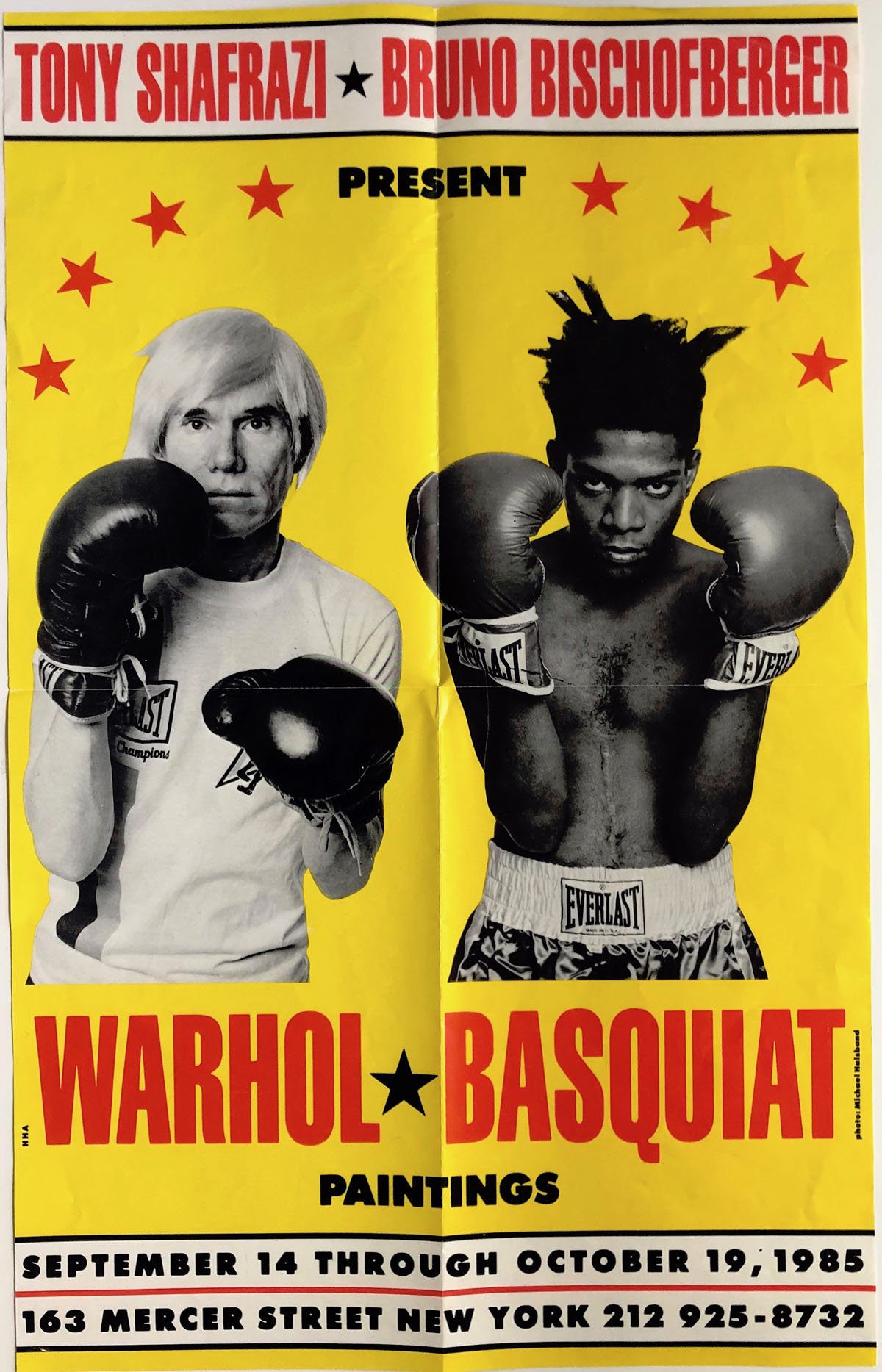 Tony Shafrazi Gallery, Warhol, Basquiat, Paintings, Poster, September – October 1985