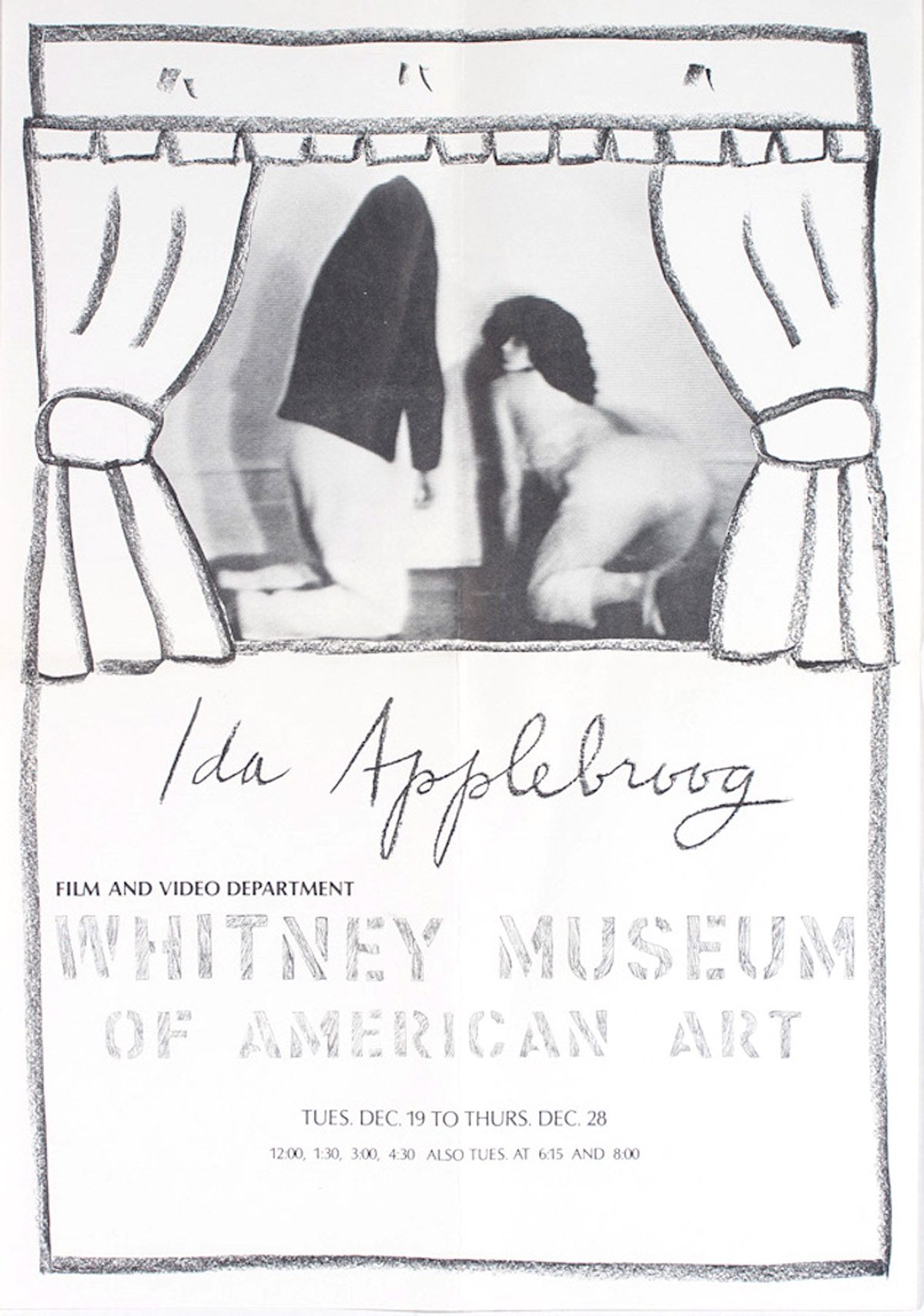 Whitney Museum, Ida Applebroog, Poster, 1978