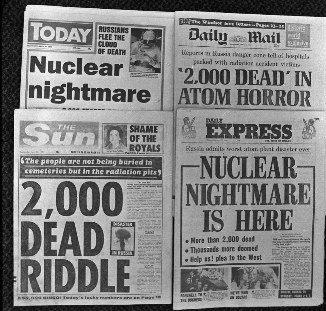 chernobyl british press