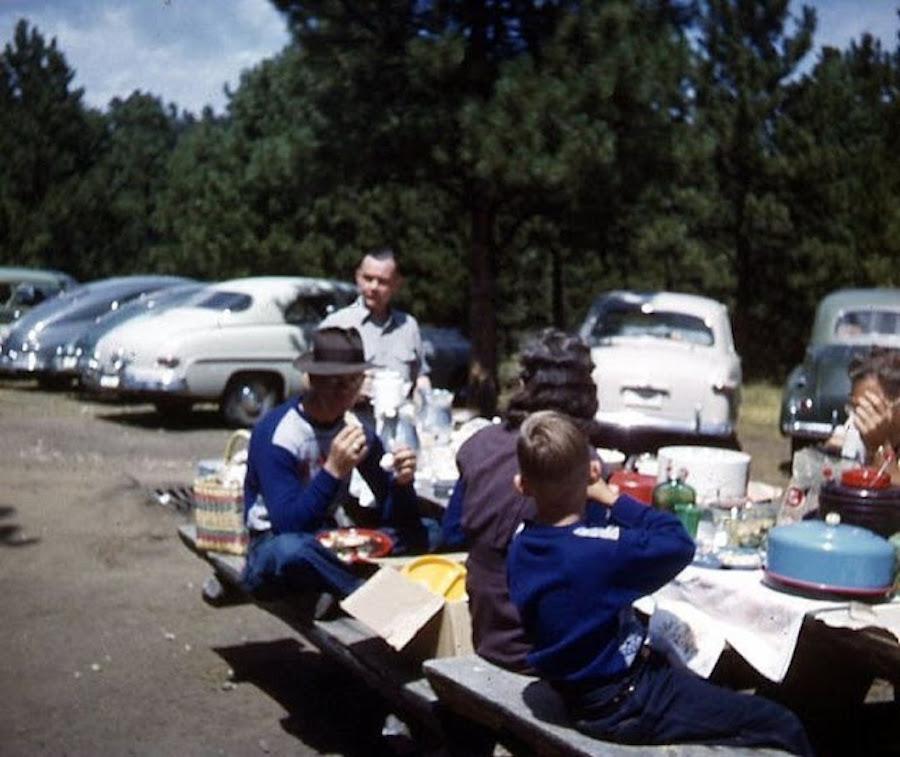 america picnics vintage photos kodachrome 1950s 1960s