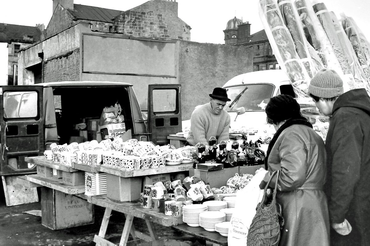 The Barras market Glasgow Scotland 1975