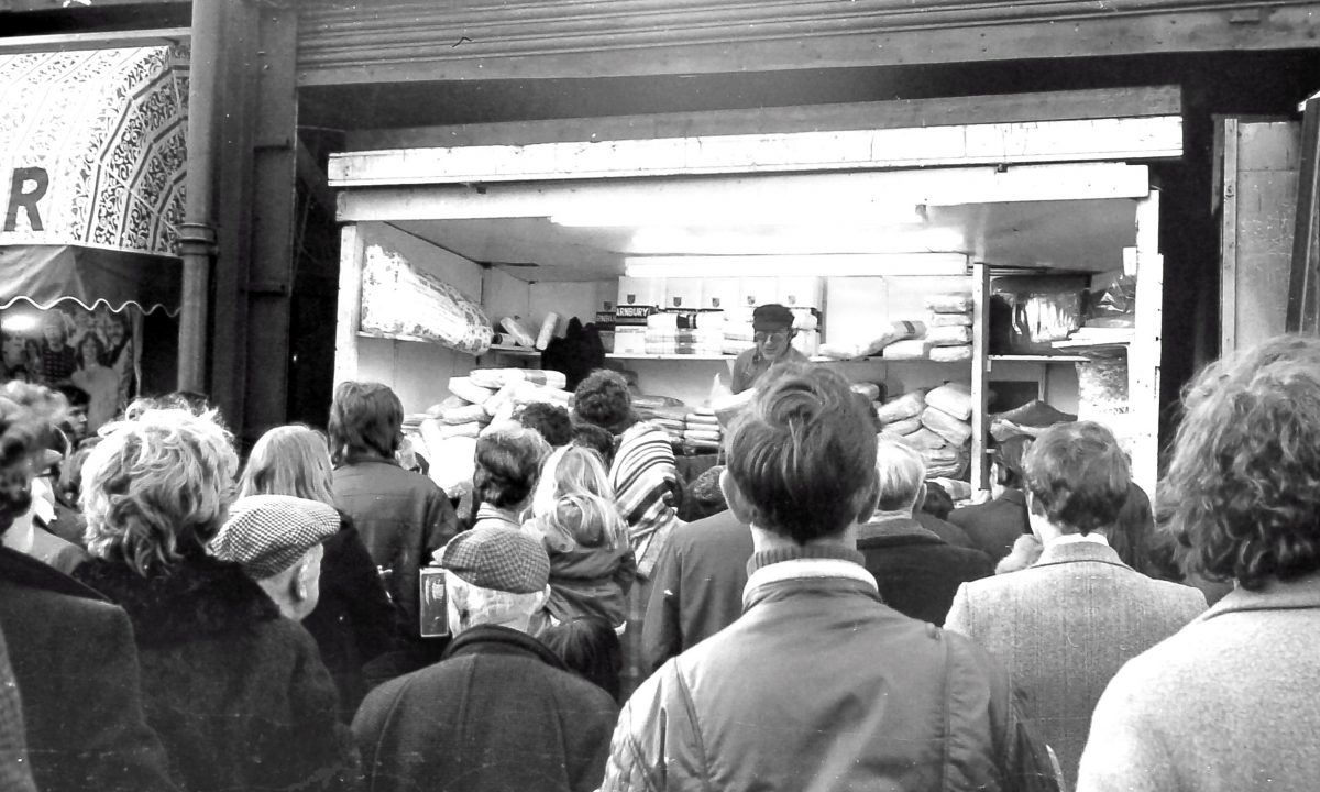 The Barras market Glasgow Scotland 1975
