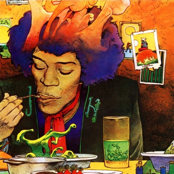 Moebius Illustrates Jimi Hendrix's Voodoo Soup - Flashbak