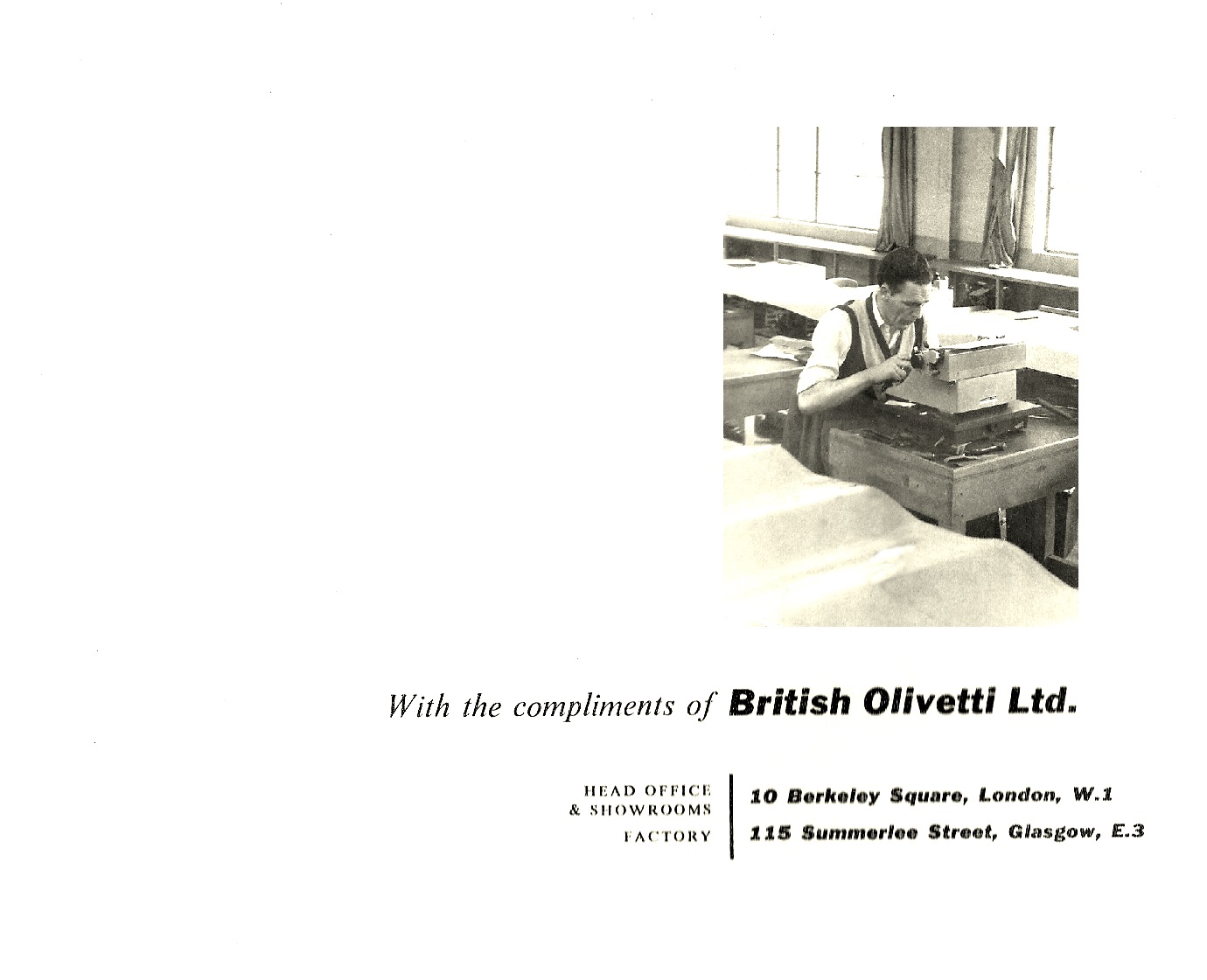 British Olivetti factory in Glasgow