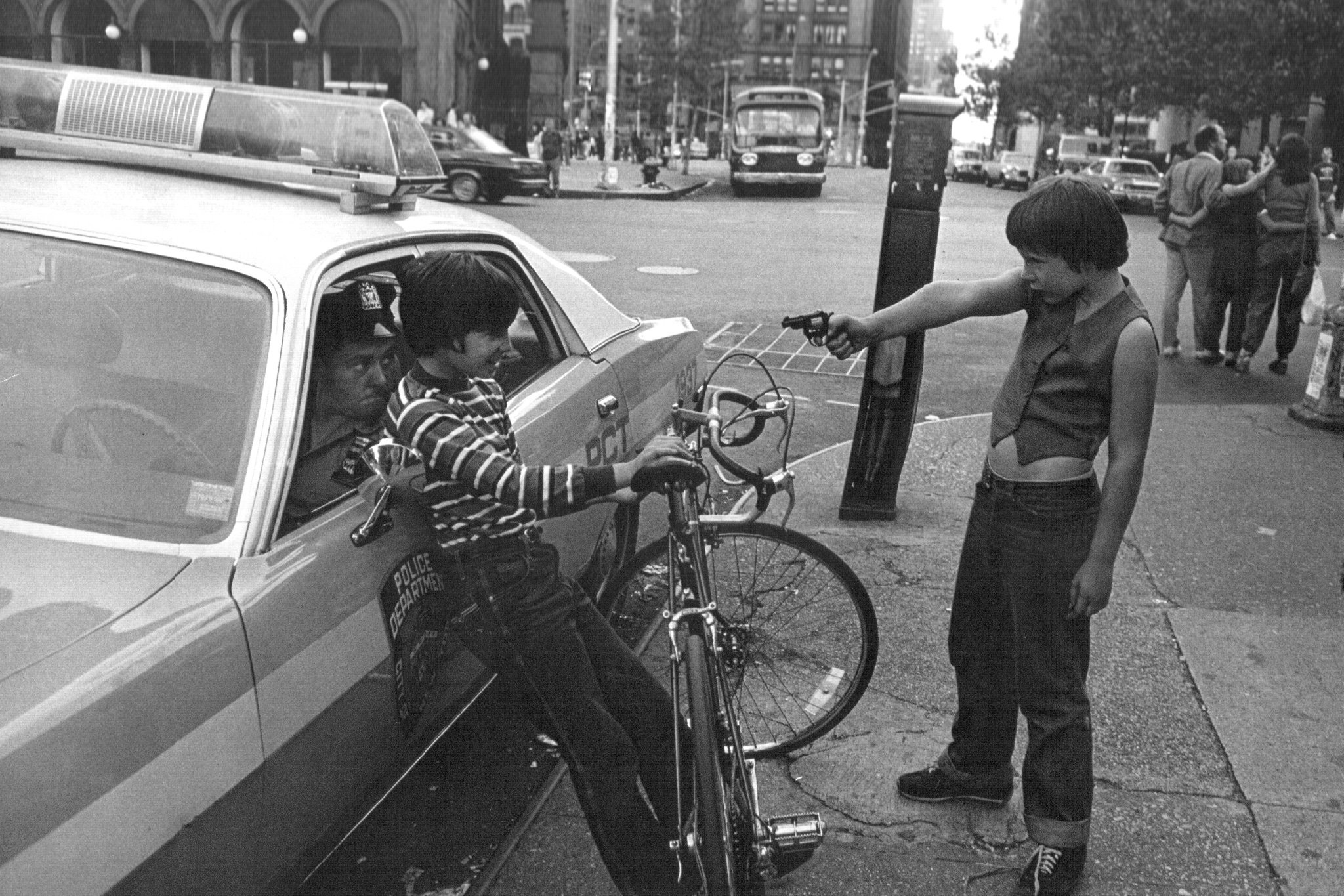 Jill Freeedman “Gun Play, Street Cops,” 1979