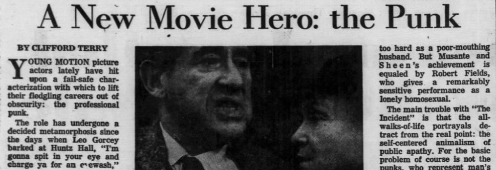 “The professional punk”, 1968 (Source: Chicago Tribune)
