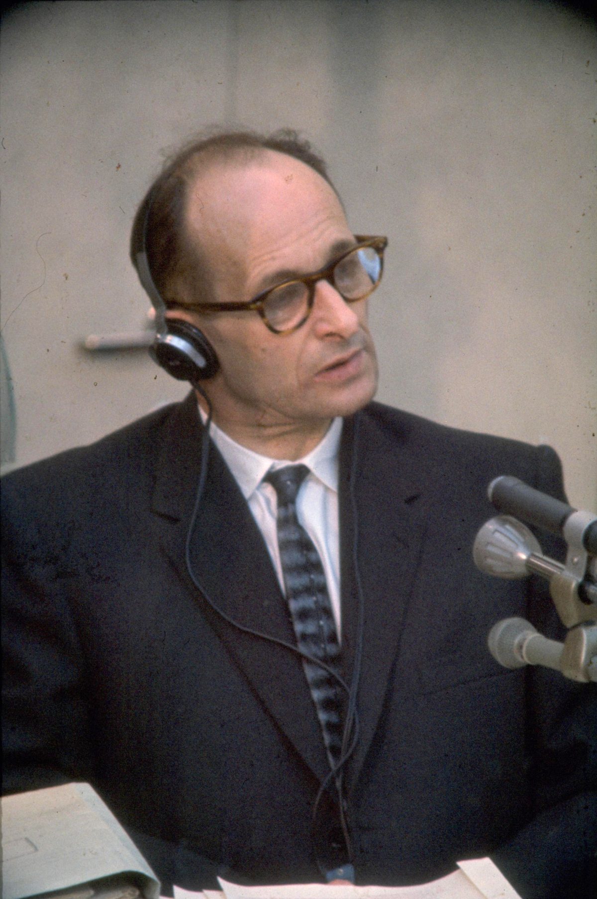 Adolf Eichmann at his trial 