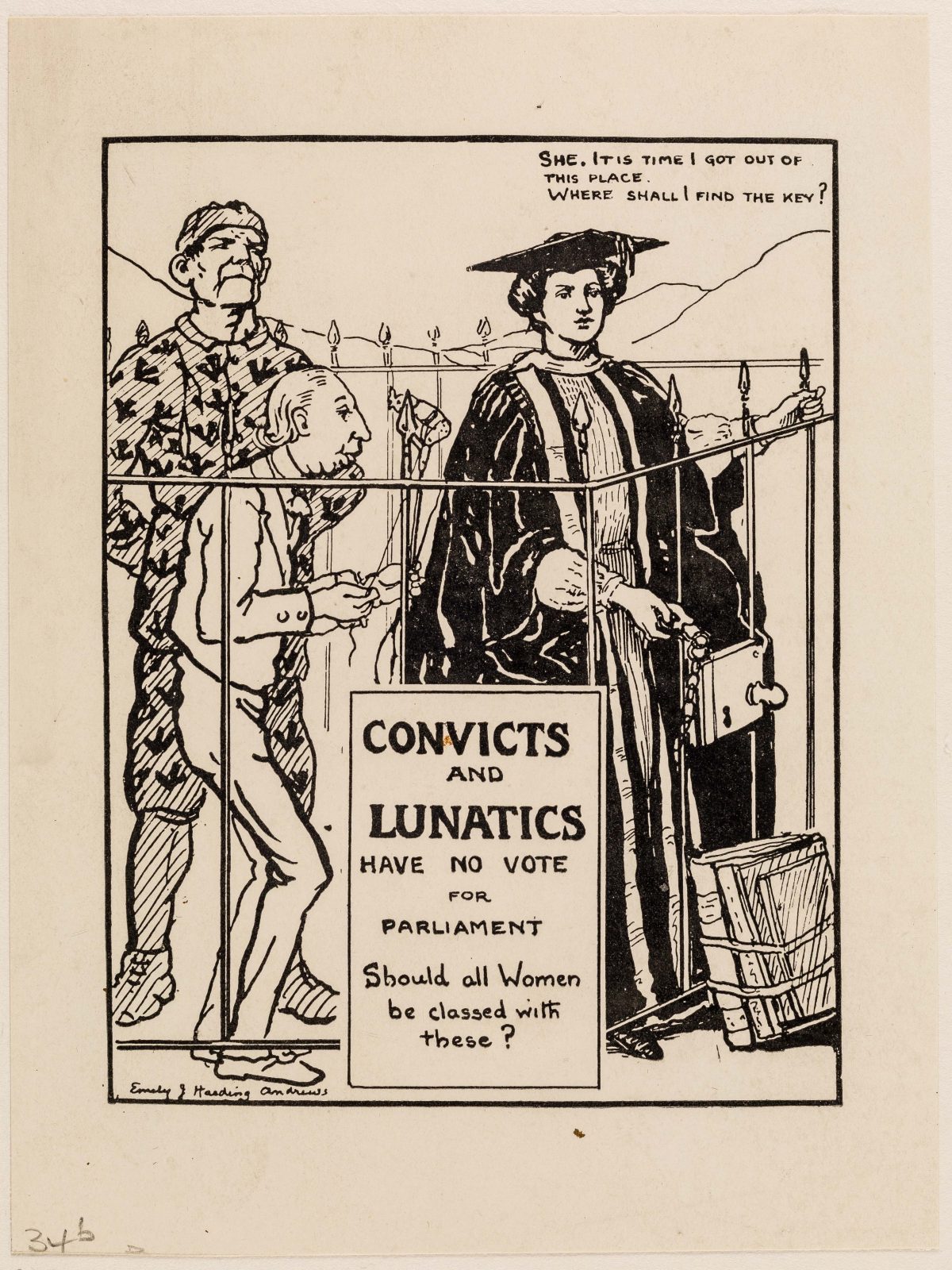 Mary Lowndes suffrage art for the Artists’ Suffrage League