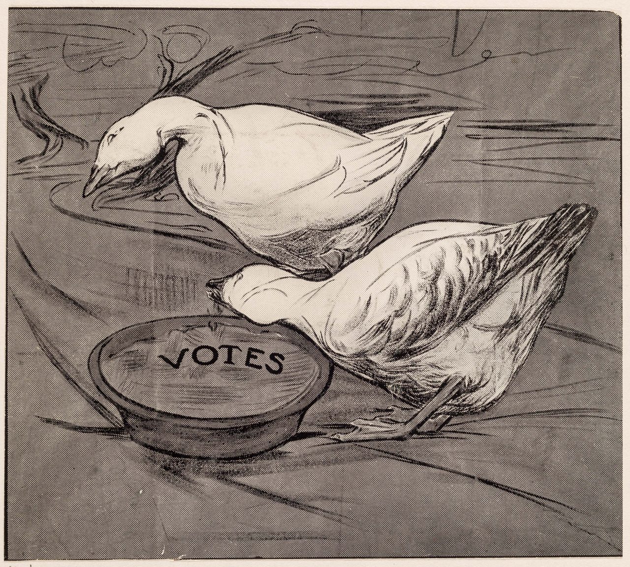 Mary Lowndes suffrage art for the Artists’ Suffrage League