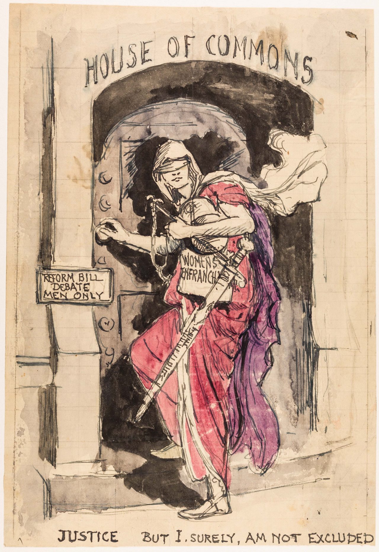 Mary Lowndes suffrage art for the Artists’ Suffrage League