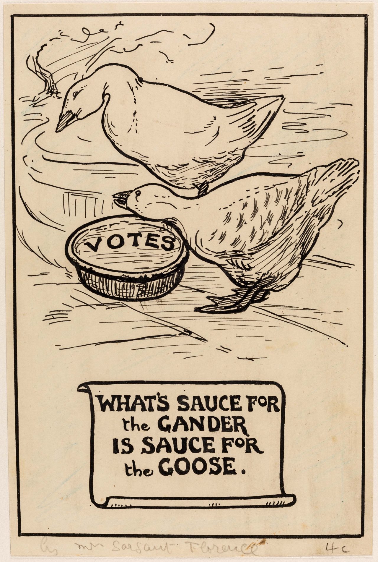 Mary Lowndes suffrage art for the Artists’ Suffrage League