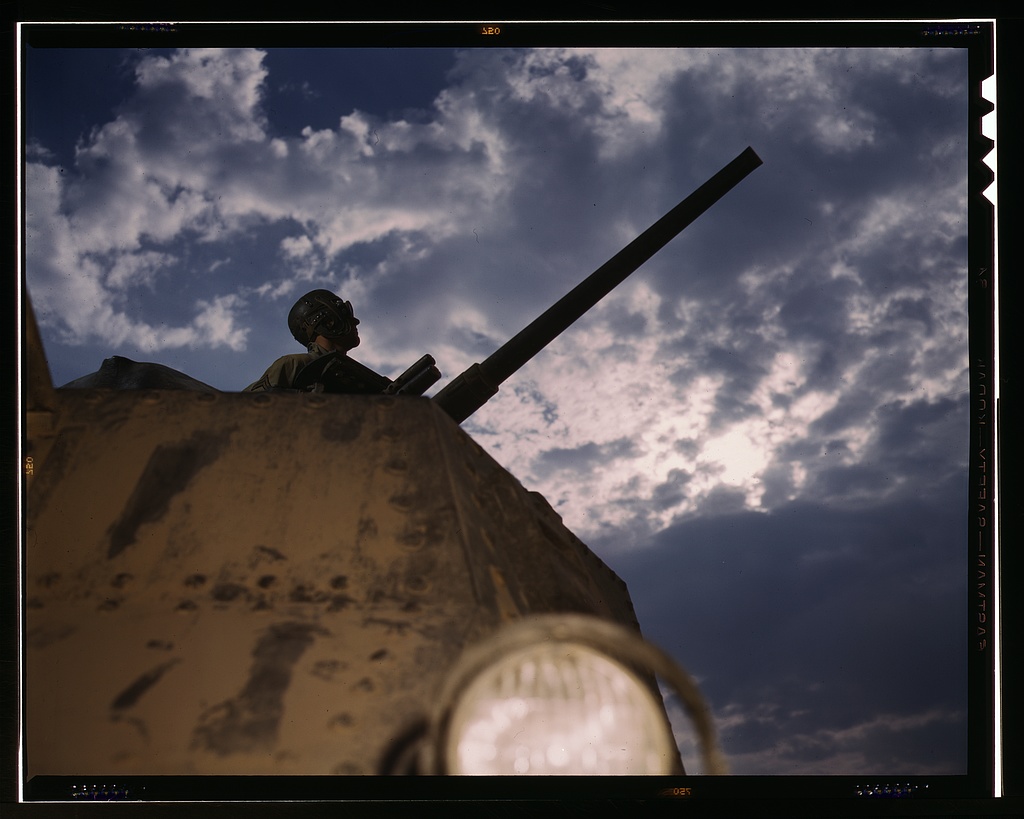 Title- Tank commander, Ft. Knox, Ky. Creator(s)- Palmer, Alfred T., photographer Date Created:Published- 1942 June