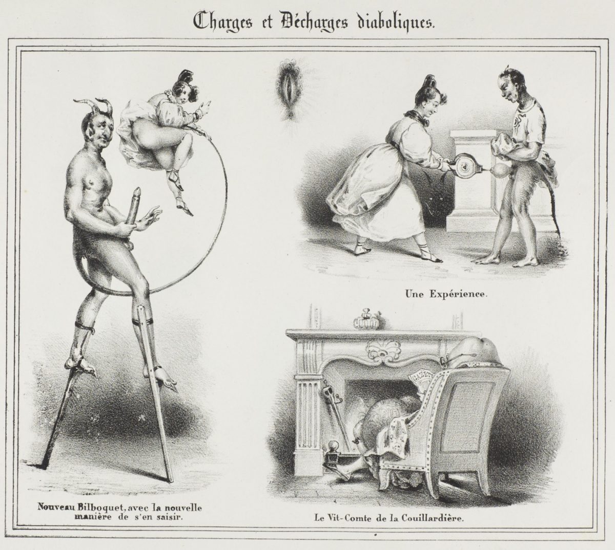 Charges et Décharges diaboliques by Eugène Lepoitevin (1830)