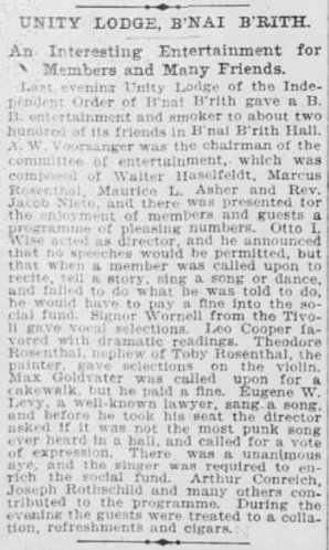 “The most punk song ever heard in a hall,” 1899 (Source: San Francisco Call)